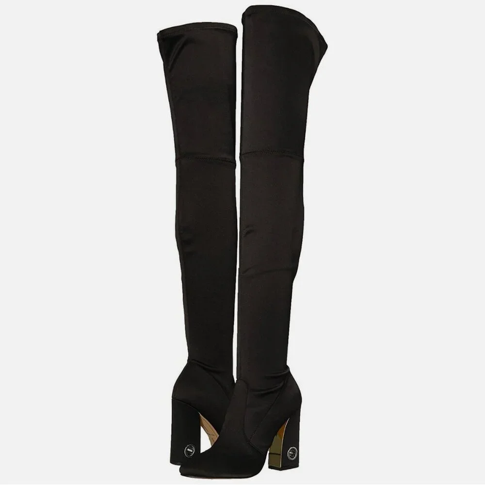 NWOB Dolce Vita Satin Vivv Over The Knee Boots